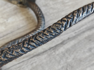 Handmade Cobra Metal Toilet Paper Holder: Bathroom Decor