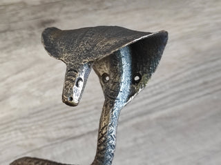 Handmade Cobra Metal Toilet Paper Holder: Bathroom Decor