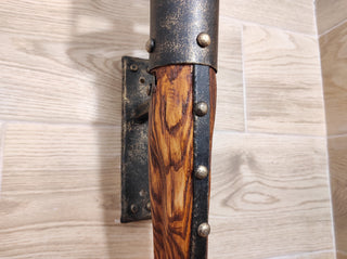 Handmade Forged Iron Wall Sconce Torch: Medieval Viking Lantern
