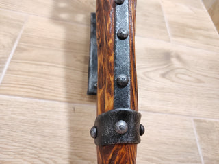 Handmade Forged Viking Torch Sconce: Medieval Wall Lantern