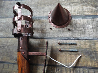 Handmade Wrought Iron Viking Torch Sconce: Medieval Wall Lantern
