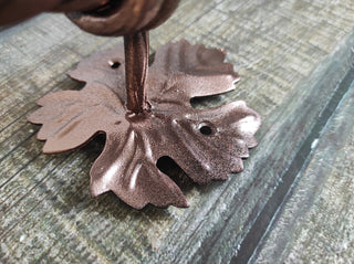 Hand Forged Iron Door Handle: Rustic Barn Decor
