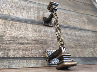 Hand Forged Iron Door Handle: Rustic Barn Door Decor