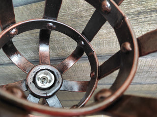 Hand Forged Wrought Iron Wall Sconce: Medieval Viking Torch Lantern