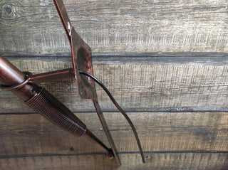 Hand Forged Wrought Iron Wall Sconce: Medieval Viking Torch Lantern