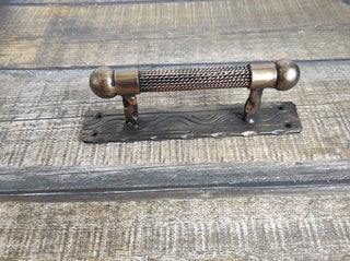 Hand Forged Rustic Door Handle: Medieval Gate Hardware