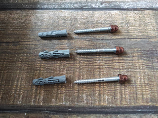 Hand Forged Iron & Wood Viking Double Torch Wall Sconce