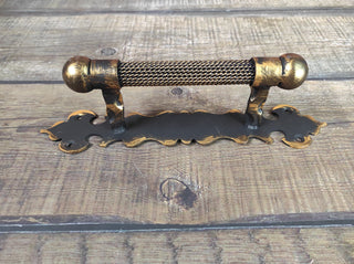 Hand Forged Rustic Door Handle: Medieval Gate Hardware