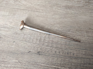 Forged Metal Bird Hairpin: Handmade Iron Hair Accessory