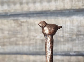 Forged Metal Bird Hairpin: Handmade Iron Hair Accessory