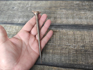 Forged Metal Bird Hairpin: Handmade Iron Hair Accessory