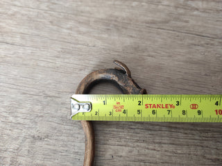 Forged Metal Dragon Hairpin: Handmade Iron Hair Accessory