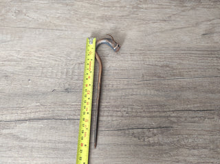 Forged Metal Dragon Hairpin: Handmade Iron Hair Accessory