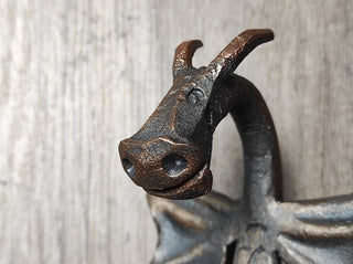 Dragon door handle, door handle, metal handle, barn door handle, hand forged handle