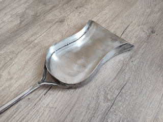 Fireplace tools. Set from forged fire poker, fireplace tongs, shovel, broom, hand forged