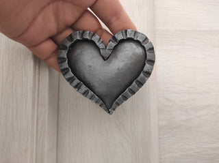 Hand Forged Heart Door Handle: Metal Barn Decor