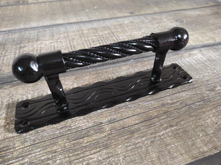 Barn door handles, door handles. Rustic, medieval hand forged handle