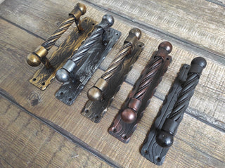 Barn door handle, door handles. Metal door handles, metal handle, hand forged handle, door decor, wrought hardware, hand forged handle