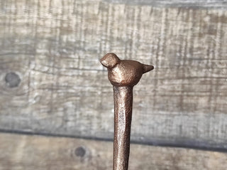 Hairpin bird, hairpin for hair. Metal hairpin, forged hairpin