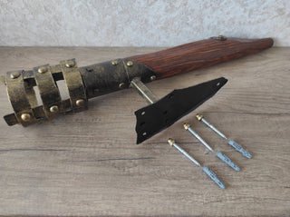 Handmade Forged Iron Wall Sconce Candle Holder: Medieval Torch
