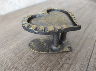 Hand Forged Heart Door Handle: Rustic Barn Decor