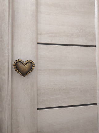 Heart door handle. Barn door handle