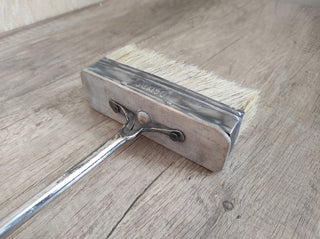 Fireplace tools. Set from forged fire poker, fireplace tongs, shovel, broom, hand forged