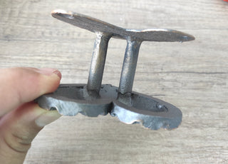 Hand Forged Heart Door Handle: Metal Barn Decor