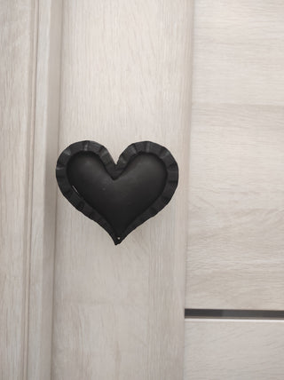 Barn door handle. Heart door handle, metal handle