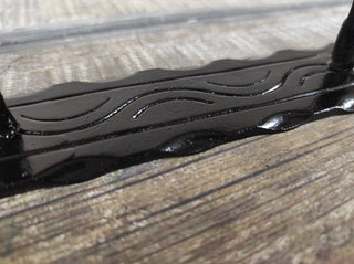 Hand Forged Barn Door Handle: Rustic Medieval Style
