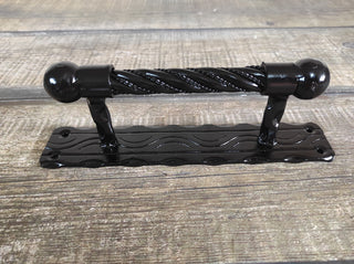 Hand Forged Barn Door Handle: Rustic Medieval Style