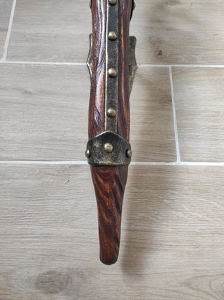 Handmade Forged Iron Wall Sconce Candle Holder: Medieval Torch