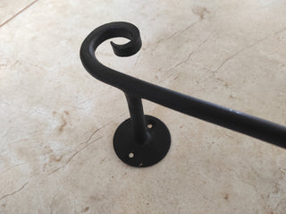 Towel rack horse, towel holder, hand forged bathroom towel bar, black wall mounted towel holder, metal towel holder, wrought iron rack