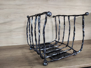 Firewood storage basket, firewood rack, firewood basket, metal basket for firewood