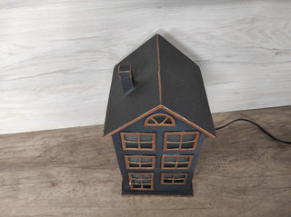 Handmade Wrought Iron Lantern Lamp: Medieval Style Bedside Night Light