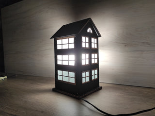 Handmade Wrought Iron Lantern Lamp: Medieval Style Bedside Night Light