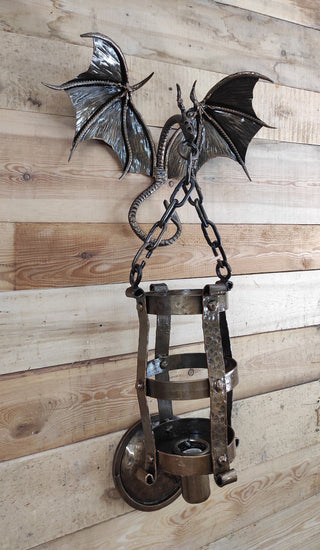 Halloween lamp, wall Light, Dragon lamp, wall lantern, viking decor