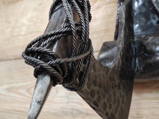 Hand Forged Iron Axe Door Knocker: Medieval Style Decor