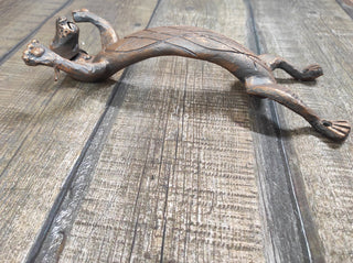 The door handle dog, barn door handle, door handle, metal handle, hand forged handle