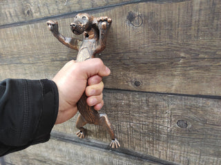 Hand Forged Dog Door Handle: Metal Barn Door Hardware