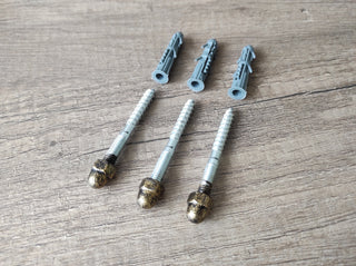 Handmade Viking Torch Outdoor Wall Light: Medieval Double Sconce