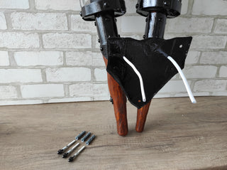 Handmade Medieval Iron Double Torch Outdoor Wall Light