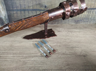 Handmade Iron Wall Sconce Candle Holder: Medieval Torch Style