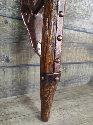 Handmade Iron Wall Sconce Candle Holder: Medieval Torch Style