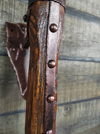 Handmade Iron Wall Sconce Candle Holder: Medieval Torch Style