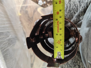 Handmade Iron Wall Sconce Candle Holder: Medieval Torch Style