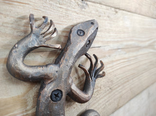 Wall Hook, forged hook, metal hook, clothes hook, handmade hook, lizard hook