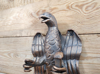 Forged Eagle Wall Hook: Handmade Metal Clothes Hook
