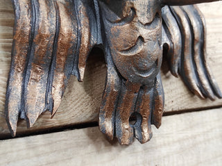 Forged Eagle Wall Hook: Handmade Metal Clothes Hook