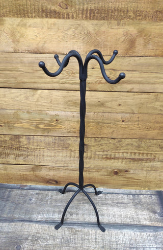 Forged fireplace tools set, fireplace poker, fireplace tongs, shovel, broom, floor stand, hand forged, fireplace gift